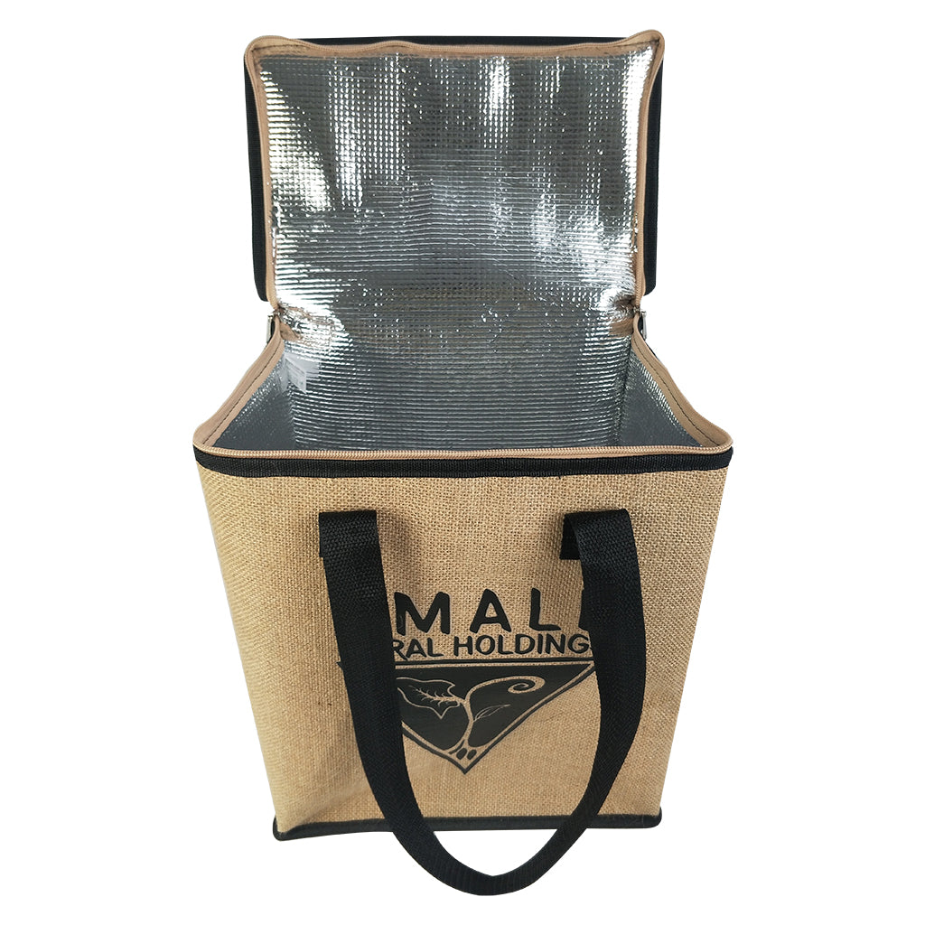 Jute discount cooler bag