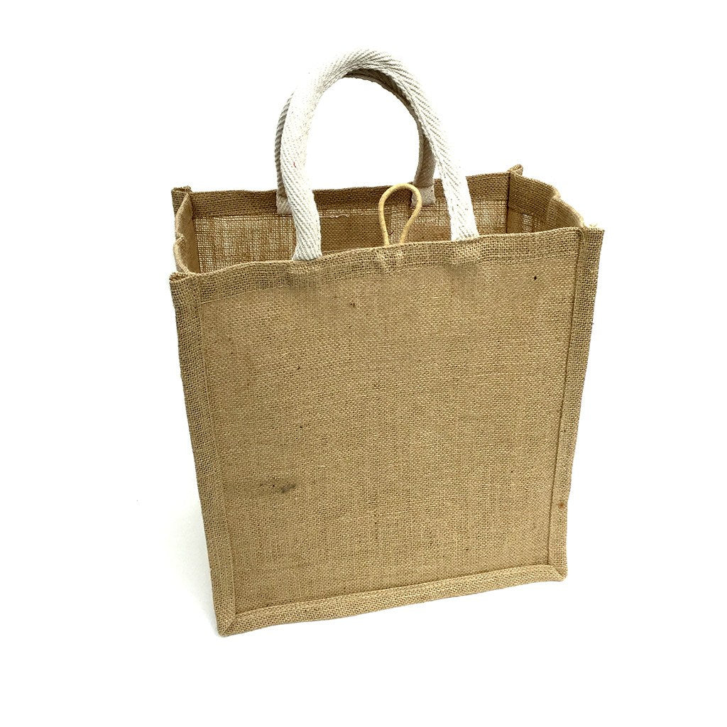 Jute shopping tote hotsell